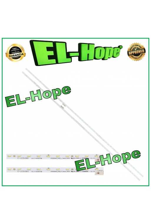 KIT 2 BARRE STRIP LED PER TV 55&amp;quot; SONY STO550AN5_51LED_L(R) E-LED1080 E-LED1081