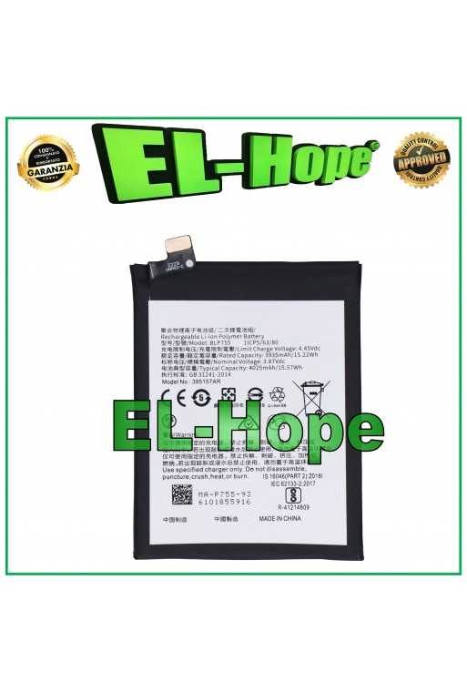 BATTERIA BLP755 PER OPPO FIND X2 LITE / X2 NEO CPH2005 CPH2009 PARI ORIGINALE