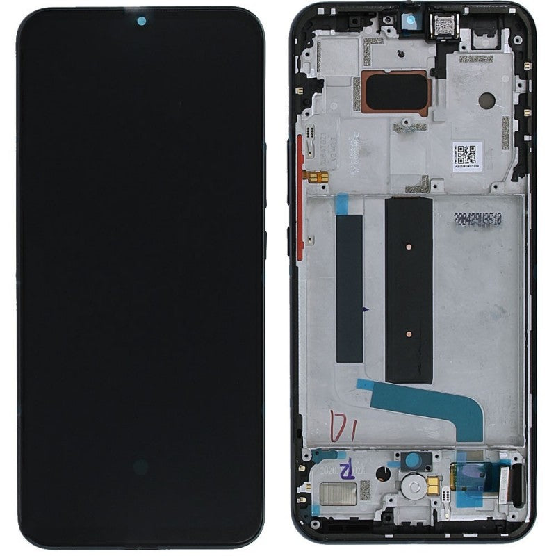 Xiaomi SERVICE PACK Display LCD ORIGINALE + Frame Per MI 10 Lite 5G | Nero Tarnish