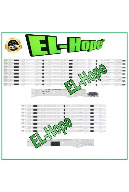 KIT 16 BARRE STRIP LED PER TV 46&amp;quot; SAMSUNG D2GE-460-SCA-R3/B 2013SVS46F-L/R UE46F