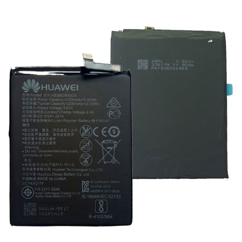 Huawei Service Pack Batteria HB386280ECW Originale per P10 / Honor 9
