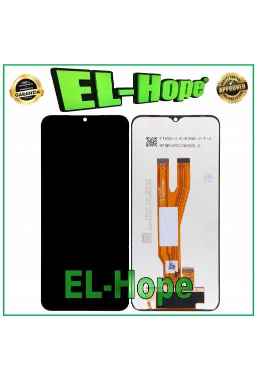 DISPLAY LCD + TOUCH SCREEN PER SAMSUNG GALAXY A03 CORE 2022 SM A032 F VETRO NERO