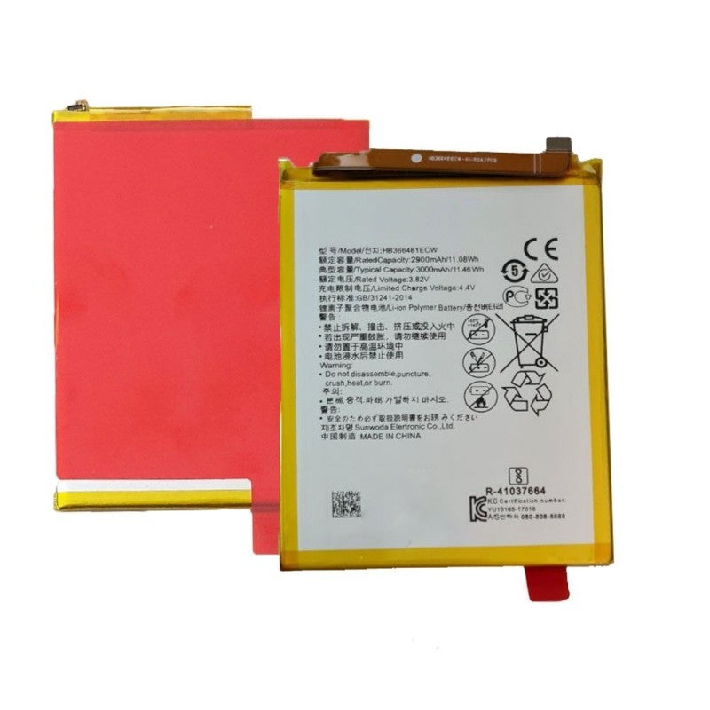 Batteria Compatibile per Huawei P9/P9 Lite/P8 Lite 2017/P10 Lite/P20 Lite/Honor 8/Honor 9 Lite/Y7 2018 | HB366481ECW