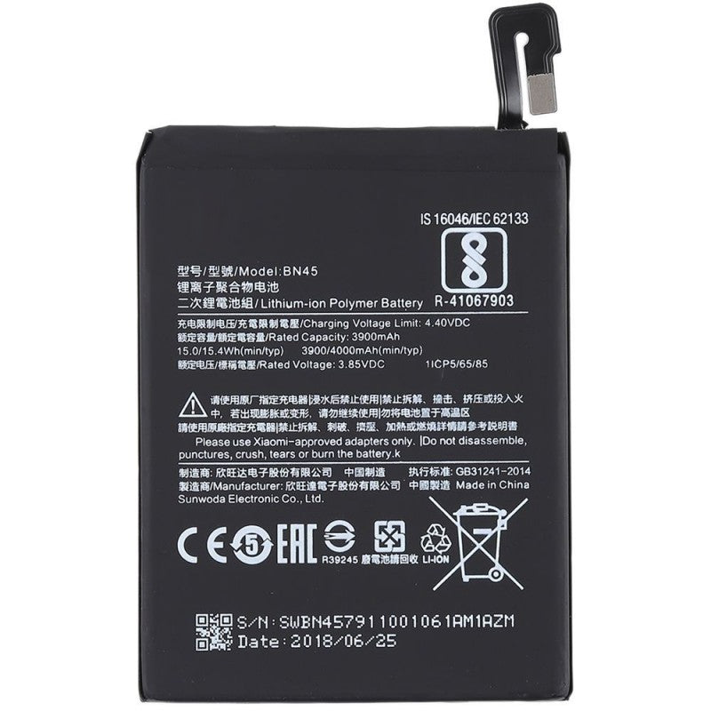 Batteria Compatibile per Xiaomi Redmi Note 5 | Redmi Note 6 PRO | BN45 | BN48