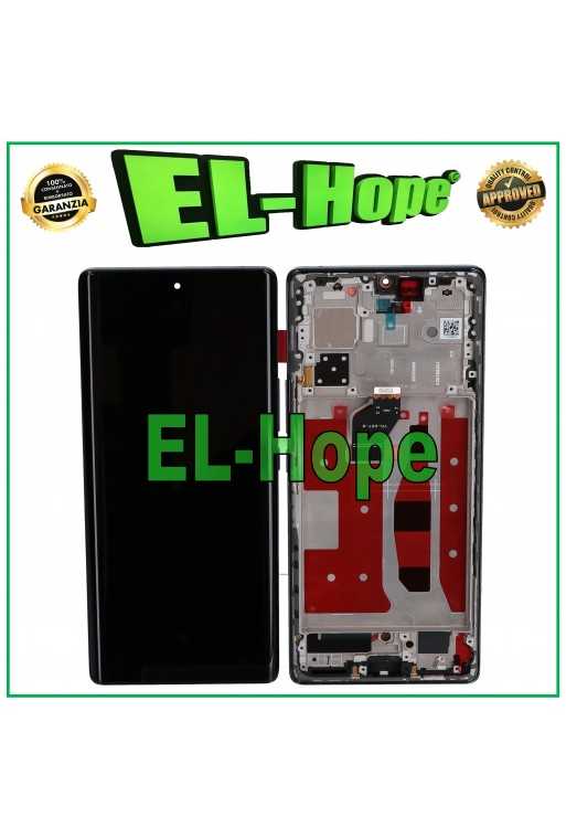 DISPLAY FRAME LCD OLED PER HONOR 70 FNE-AN00 FNE-NX9 TOUCH SCHERMO VETRO NERO