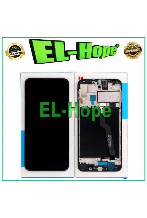 DISPLAY TOUCH LCD + FRAME PARI ORIGINALE SERVICE SAMSUNG GALAXY A10 SM A105F