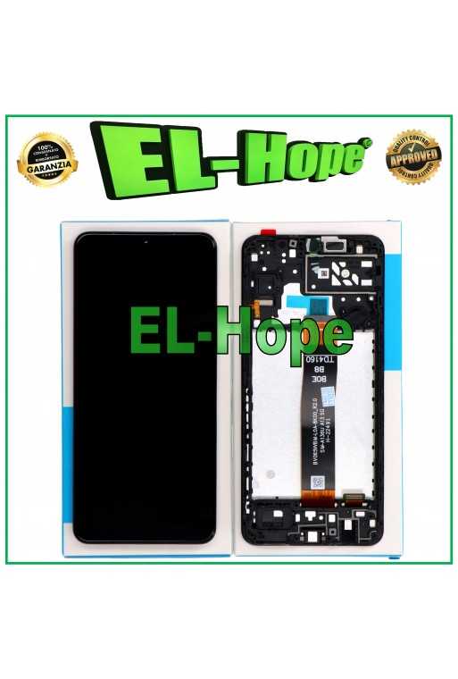 DISPLAY TOUCH FRAME PARI ORIGINALE SERVICE SAMSUNG A13 5G SM-A136U B FLAT BOE B8