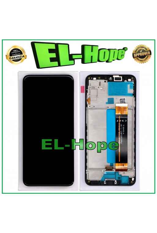 DISPLAY TOUCH FRAME PARI ORIGINALE SERVICE SAMSUNG GALAXY M23 5G 2022 SM-M236 B