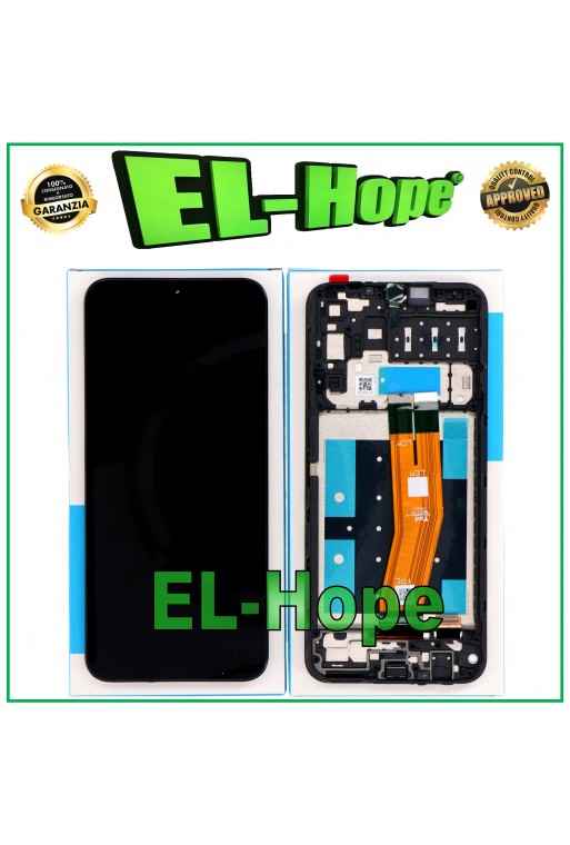 DISPLAY TOUCH FRAME PARI ORIGINALE SERVICE SAMSUNG GALAXY A14 4G SM-A145R A145P
