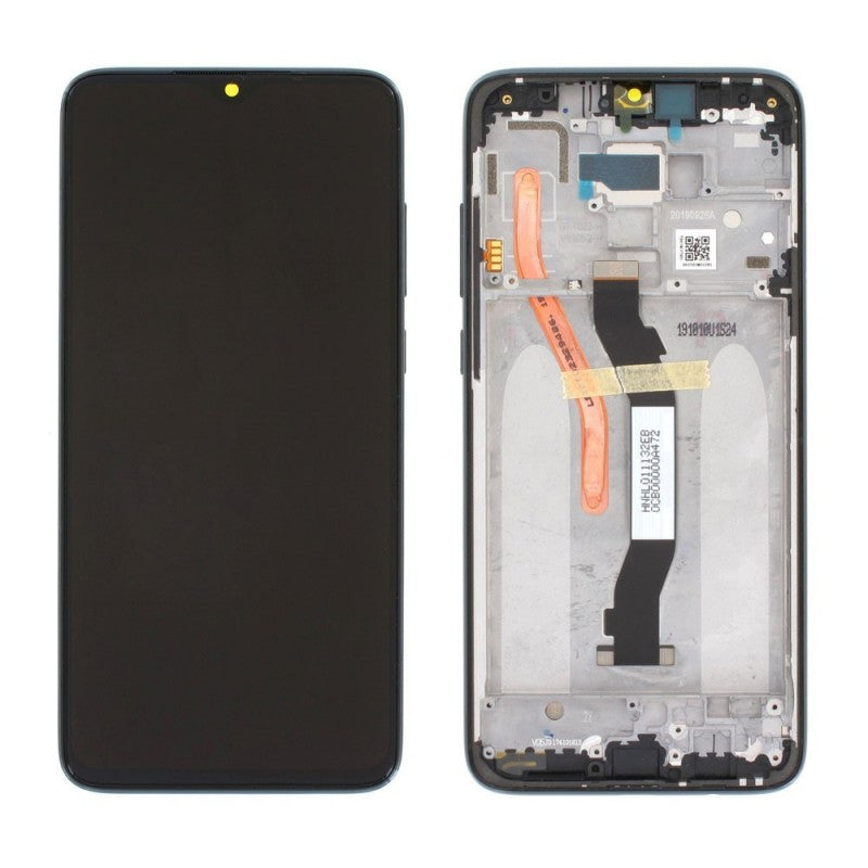 Xiaomi SERVICE PACK Display LCD ORIGINALE + Frame Per Redmi Note 8 PRO | M1906G7I M1906G7G | Tarnish Nero Black