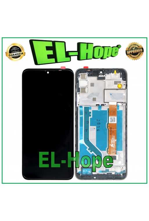 DISPLAY FRAME LCD PER ALCATEL 1S 2020 OT 5028A 5028Y 5028D TOUCH SCHERMO VETRO