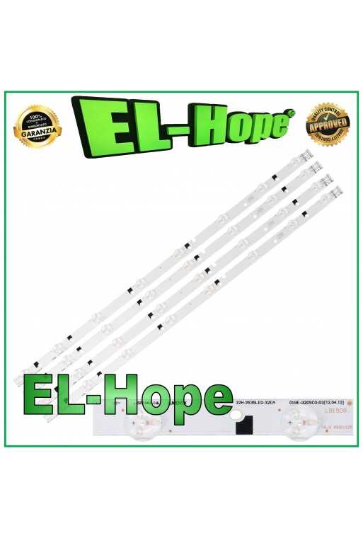 KIT 4 BARRE 8 LED PER TV 32&amp;quot; SAMSUNG LB1508 D1GE-320SC0-R3 32H-3535LED-32EA