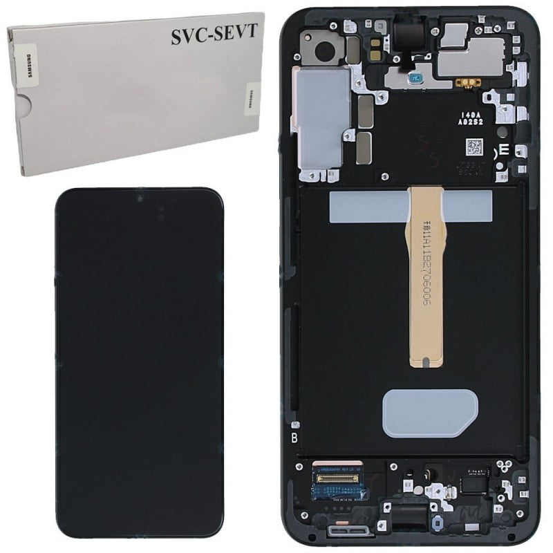 Samsung SERVICE PACK Display LCD ORIGINALE + Frame Per Galaxy S906 S22 Plus 5G | Gray
