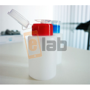 BOTTIGLIA DISPENSER CON POMPETTA PER LIQUIDO ESD ANTISTATICO B-60 200ML SUNSHINE