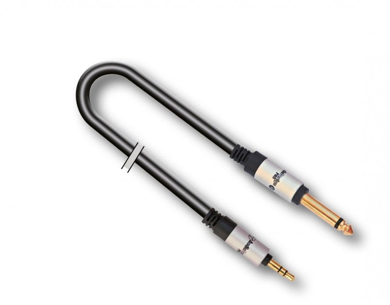 AUDIODESIGN PRO Cavo Adattatore X-PRO da 1 Jack 3,5 Stereo a 1 Jack 6,3 Mono da 3 mt