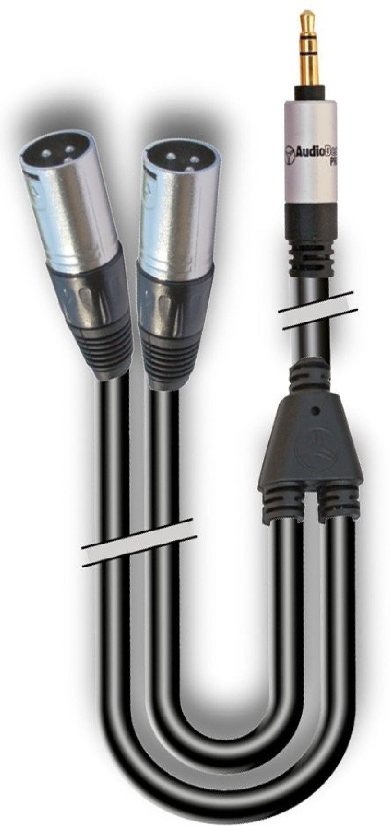 AUDIODESIGN PRO Cavo Adattatore X-PRO da 1 Jack 3,5 Stereo a 2 XLR 3 Maschio - 6 mt