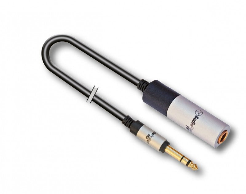 AUDIODESIGN PRO Cavo Adattatore X-PRO da 1 Jack 6,3 Stereo a 1 Socket 6,3 F Stereo da 2 mt