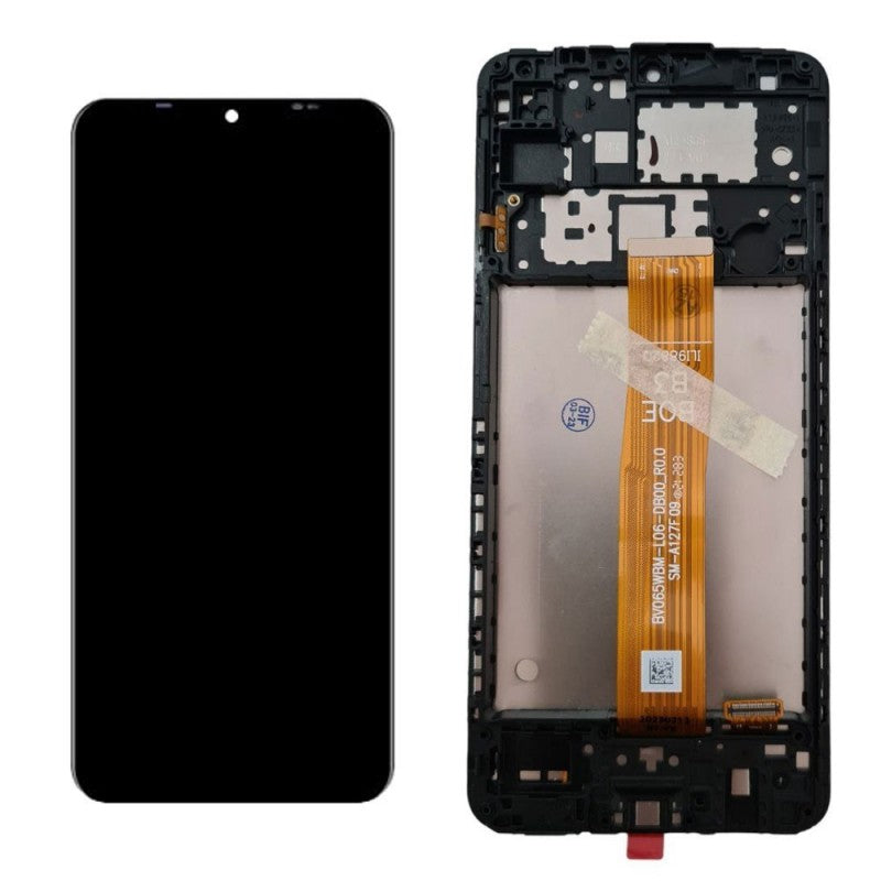 Display LCD PARI ORIGINALE + Frame Per Samsung Galaxy A12 SM-A127 | FLAT BOE B3