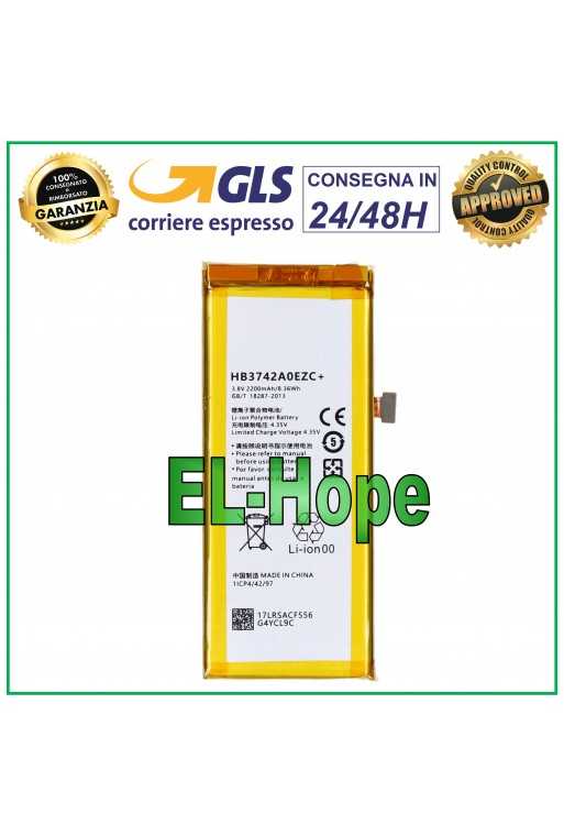 BATTERIA HB3742A0EZC+ PER HUAWEI ASCEND P8 Lite ALE L21 Smart TAG L01 BATTERY