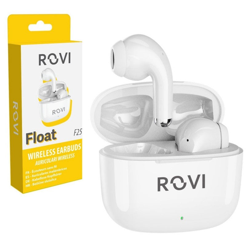 Rovi Auricolare Bluetooth True Wireless F25 FLOAT TWS Bianco