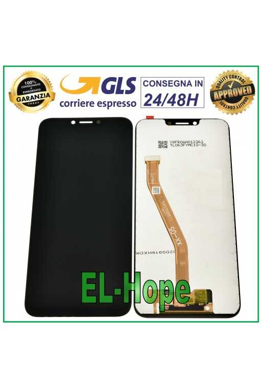 DISPLAY LCD PER HUAWEI HONOR PLAY COR-AL10 L09 L29 AL00 TOUCH SCREEN VETRO NERO