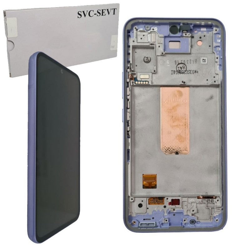 Samsung SERVICE PACK Display LCD ORIGINALE + Frame Per Galaxy A54 5G SM-A546 | Viola