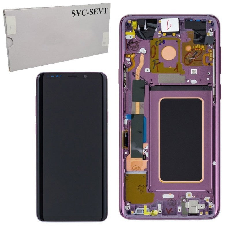 Samsung SERVICE PACK Display LCD ORIGINALE + Frame Per Galaxy G955 S8+ Plus | Purple Viola