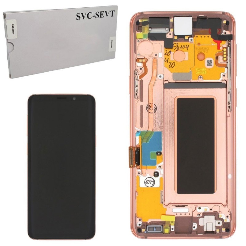 Samsung SERVICE PACK Display LCD ORIGINALE + Frame Per Galaxy G965 S9+ Plus | Gold