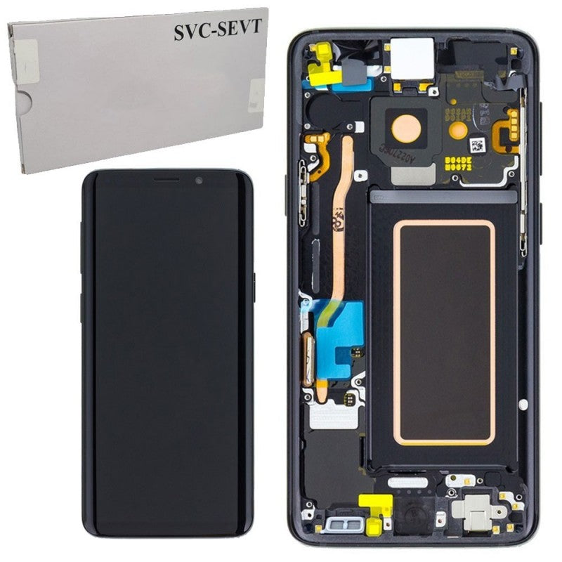 Samsung SERVICE PACK Display LCD ORIGINALE + Frame Per Galaxy SM-G960 S9 Nero
