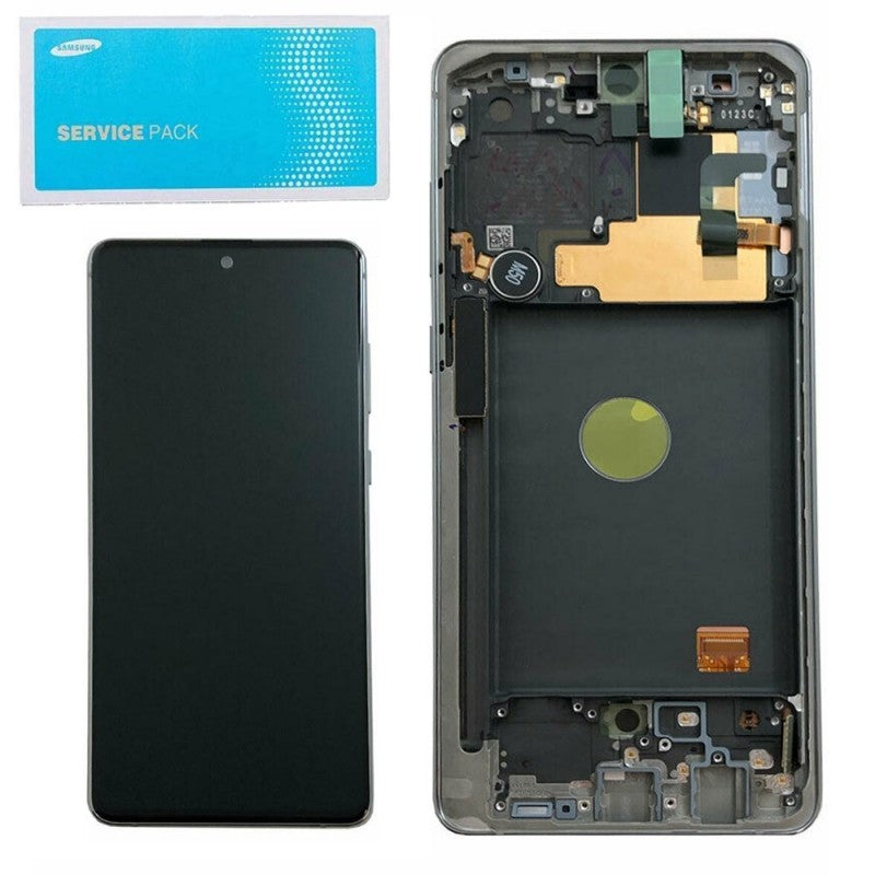 Samsung SERVICE PACK Display LCD ORIGINALE + Frame Per Galaxy N770 Note 10 Lite | Aura Glow/Silver