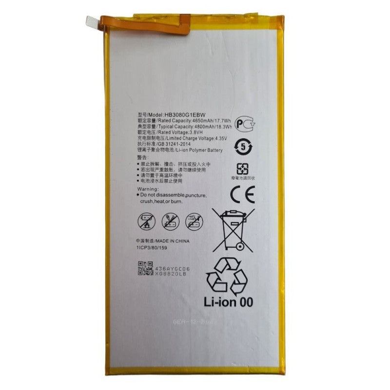 Batteria Compatibile HB3080G1EBW Per Huawei MediaPad M1 / M2 / M3 Lite 8&