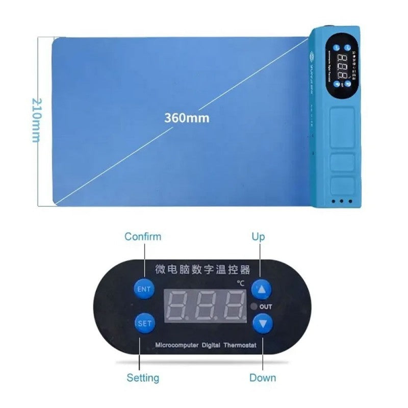 SUNSHINE S-918E PAD Tappetino Separatore Riscaldatore Elettrico Schermo LCD | 110-220V