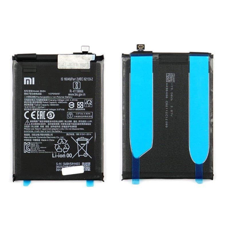 Xiaomi Service Pack Batteria BN5A Originale per Poco M3 PRO / Redmi 10 / Redmi Note 10 5G | M2103K19G 21061119AG 21061119AL