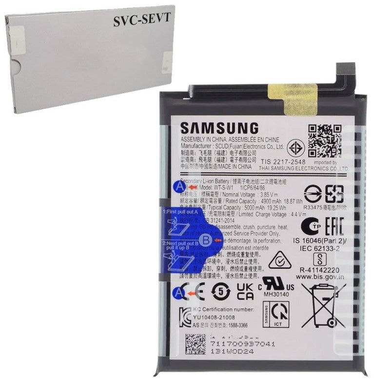 Samsung Service Pack Batteria WT-S-W1 Originale per Galaxy A14 5G A146B / A04 A045