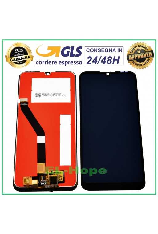 DISPLAY LCD PER HUAWEI Y6 2019 MRD-LX1 LX2 TOUCH SCREEN SCHERMO VETRO NERO