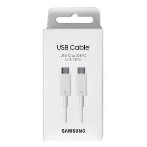 SAMSUNG CAVO USB-C TO USB-C 1,8M 5A WHITE