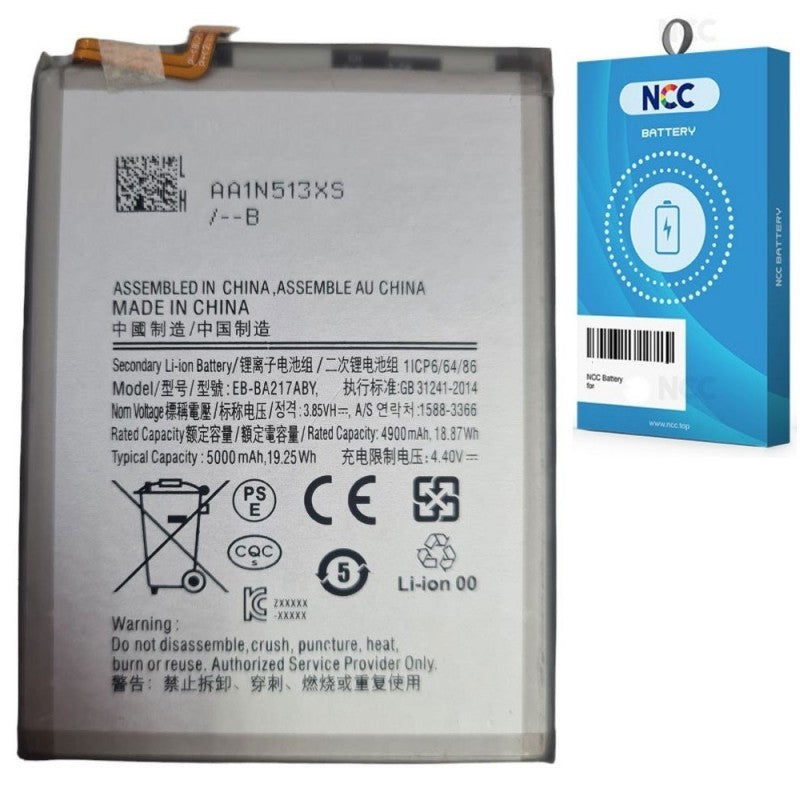 NCC Batteria Compatibile per Samsung Galaxy A12 A125 / A21S A217 / A13 A135 A137 / A04S A047 | EB-BA217ABY