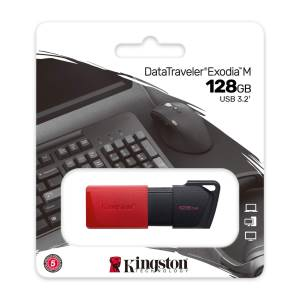 KINGSTON PENDRIVE USB-A 3.2 128GB DTXM/128GB NERO/ROSSO