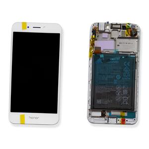 DISPLAY LCD PER HUAWEI HONOR 6A BIANCO CON FRAME 02351KTV