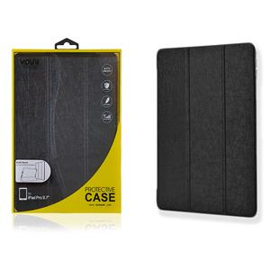 COVER CUSTODIA PER IPAD PRO 9.7 VOUNI MILAN FLIP NERO/TRASPARENTE