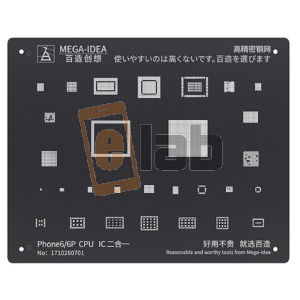 STENCIL 2D PER REBALLING FULL IC - CPU IPHONE 6 / 6 PLUS BZ27 MEGA-IDEA