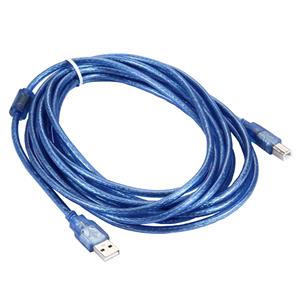 CAVO USB-A USB-B 2.0 5MT BLU PER STAMPANTI