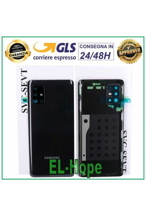 COPRI BATTERIA ORIGINALE SAMSUNG GALAXY A51 5G SM-A516 COPERCHIO POSTERIORE NERO