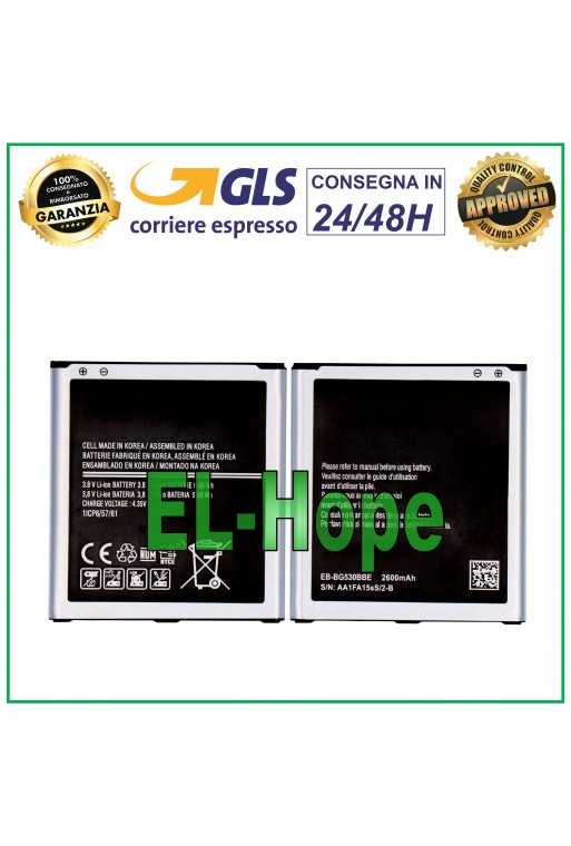 BATTERIA EB-BG531BBE PER SAMSUNG Galaxy Grand Prime SM-G530F, SM-G531F 2600 mAh