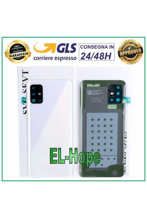 COPRI BATTERIA ORIGINALE SAMSUNG GALAXY A51 SM-A515 COPERCHIO POSTERIORE BIANCO