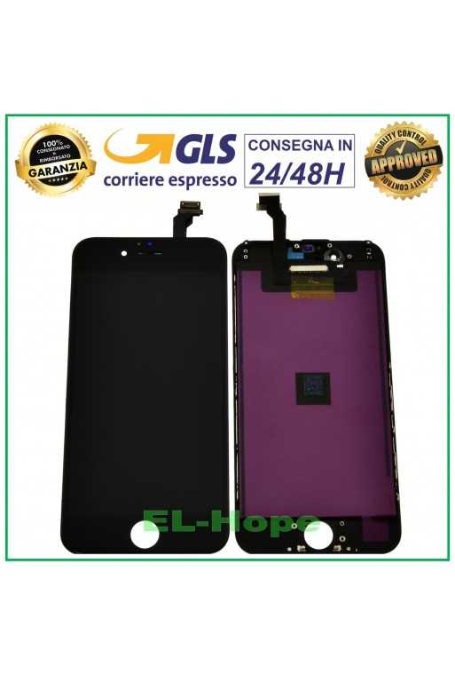DISPLAY LCD RETINA PER APPLE IPHONE 6 TOUCH SCREEN VETRO NERO FRAME TIANMA