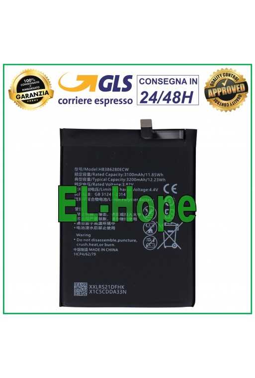 BATTERIA HB386280ECW PER HUAWEI HONOR 9 GLORY STF-L09 AL00 AL10 3200 mAh BATTERY