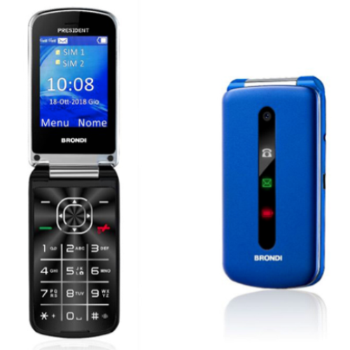 BRONDI PRESIDENT DUAL SIM BLU METAL ITALIA