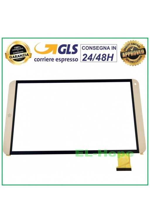 TOUCH SCREEN VETRO MEDIACOM SMARTPAD HX 10 HD M-SP10HXAH ORIGINALE GOLD ORO