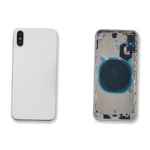 BACK COVER PER IPHONE XS BIANCO CON FRAME COMPATIBILE